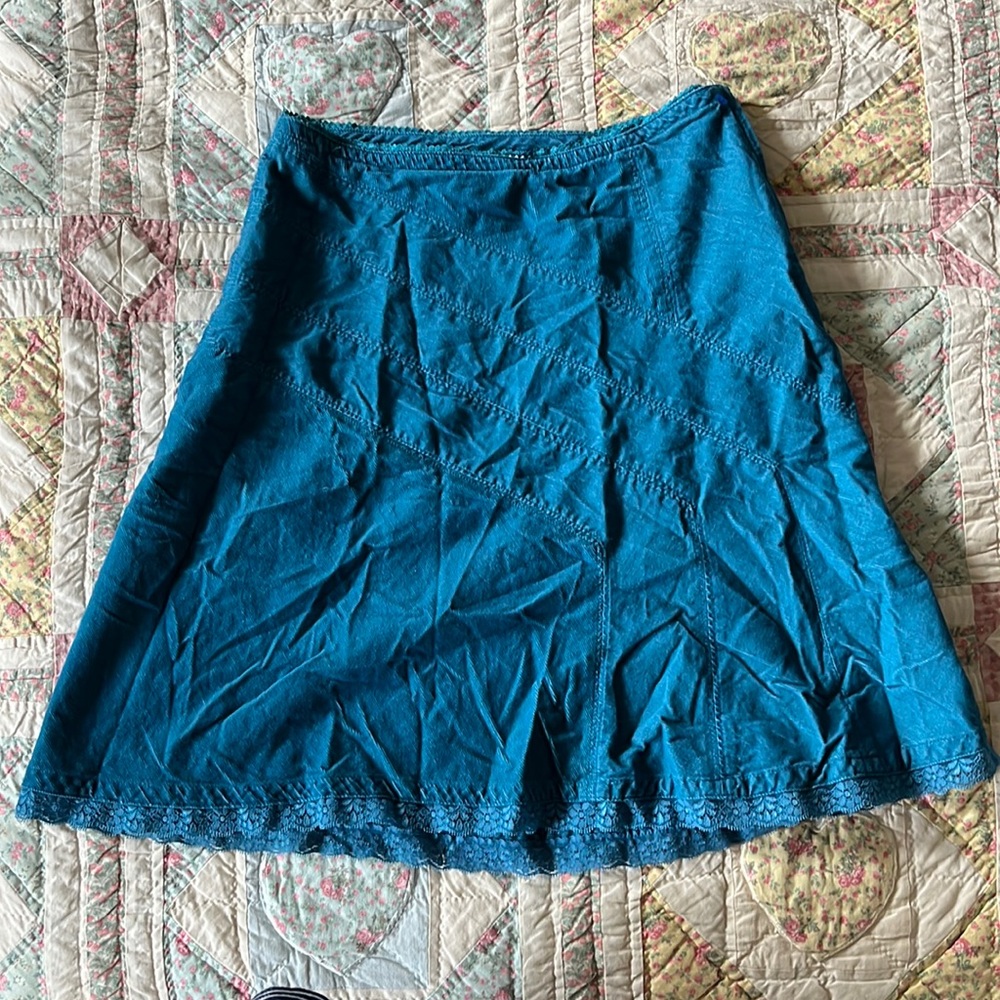 Turquoise y2k skirt